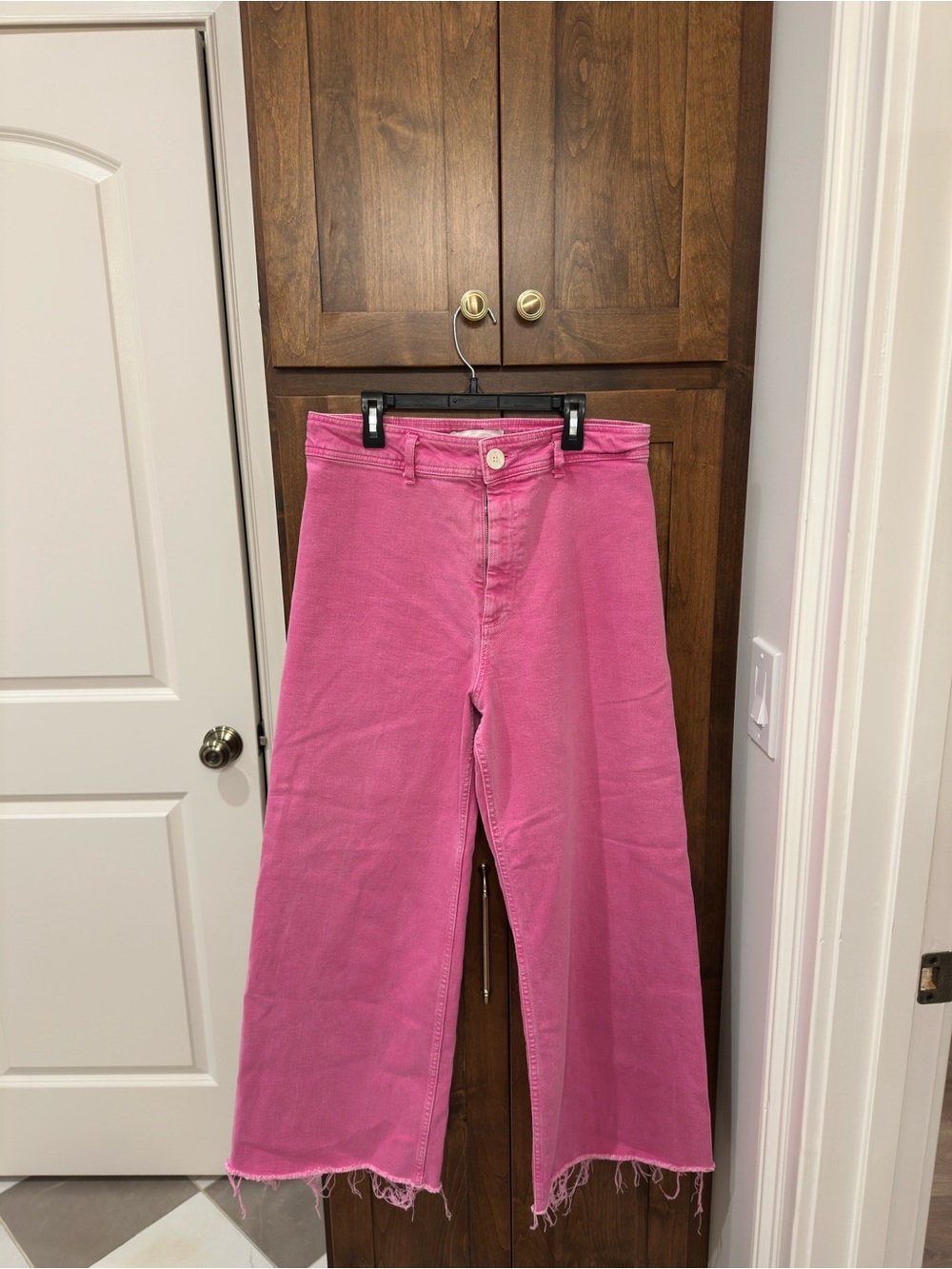 Zara Hot Pink Marine Wide Leg